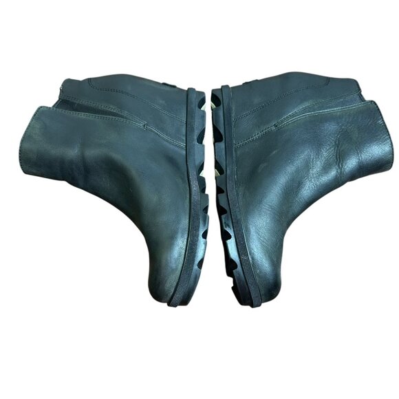 Sorel Joan of Arctic Wedge II Chelsea Ankle Boots – Black Leather – Women’s 7.5 - Picture 4 of 8